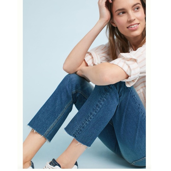 Pilcro and the Letterpress Anthropologie slim straight jeans size 26 - Picture 2 of 8
